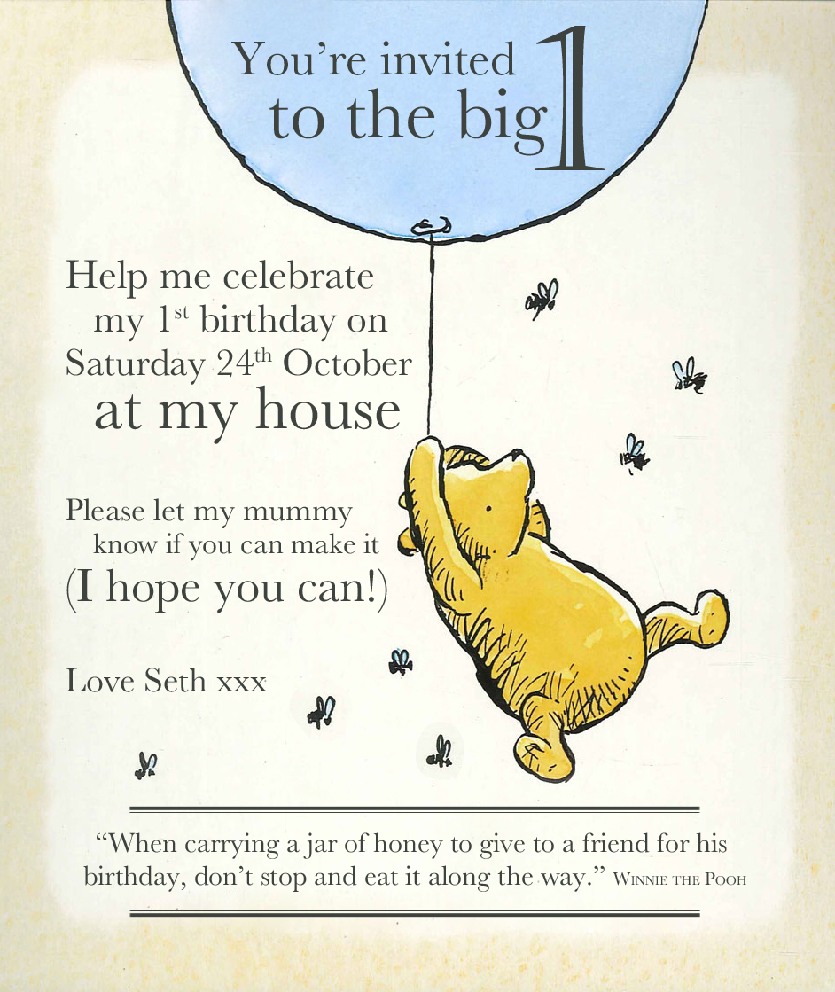 1st Birthday Invite